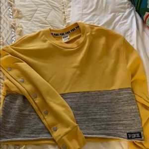 PINK cropped sweatshirt size Small